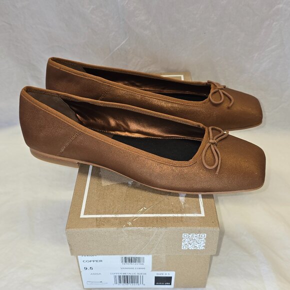 Dolce Vita Anisa Ballet Flats, Women's Size 9.5, Copper Metallic Suede, NIB - Picture 1 of 8
